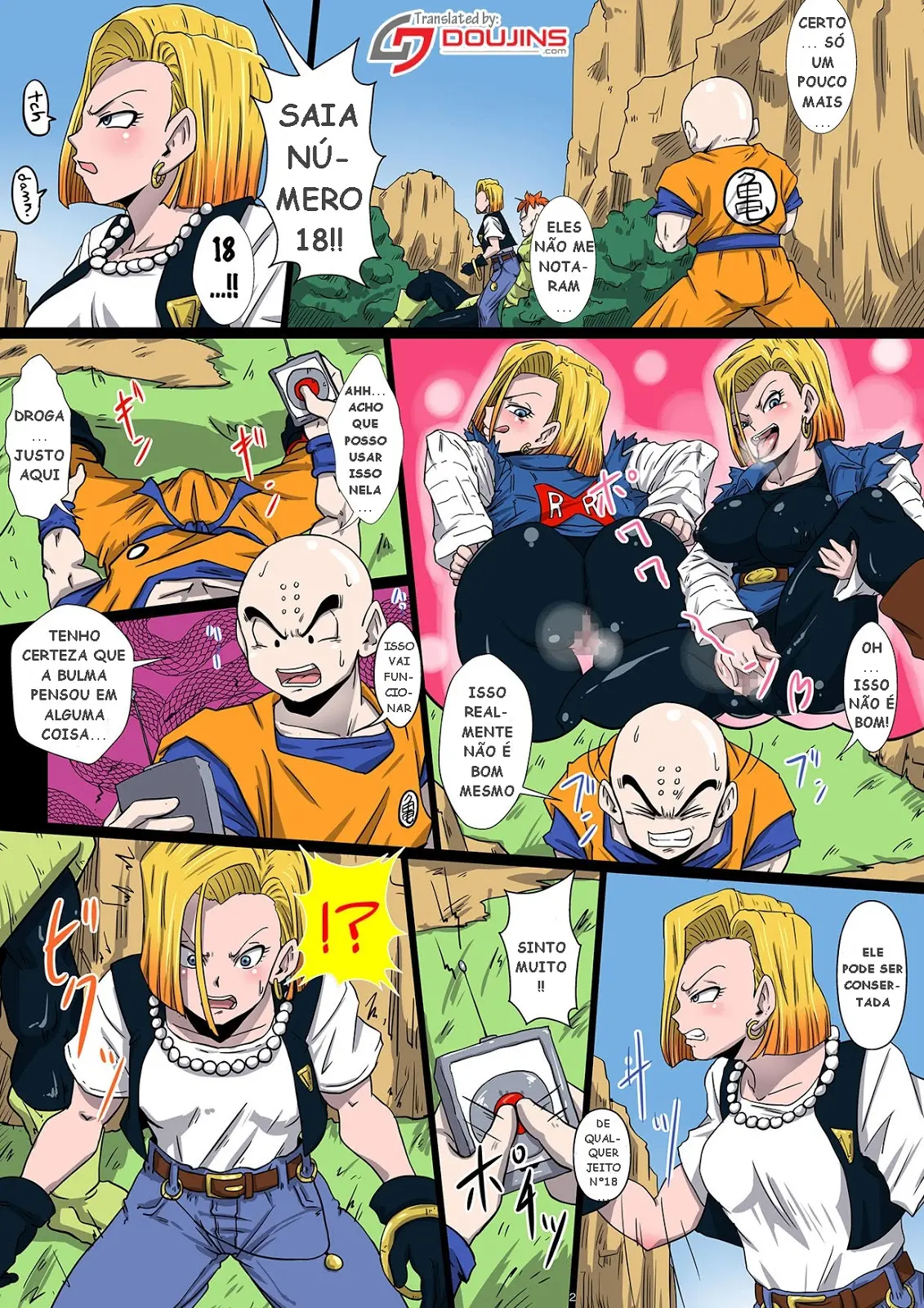 Android 18 e o Botão