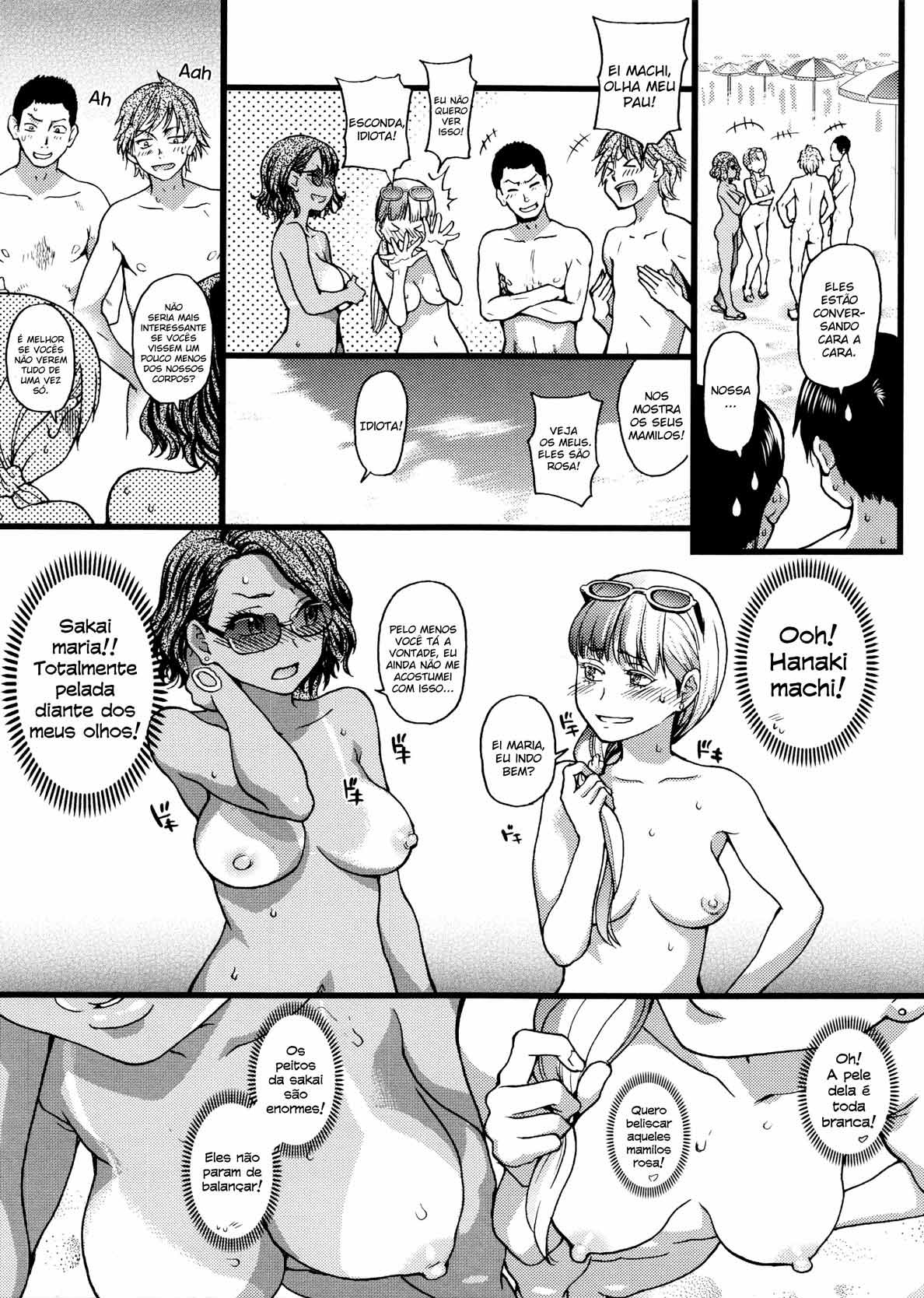 Nudist Beach ni Syuugaku Ryokoude!!